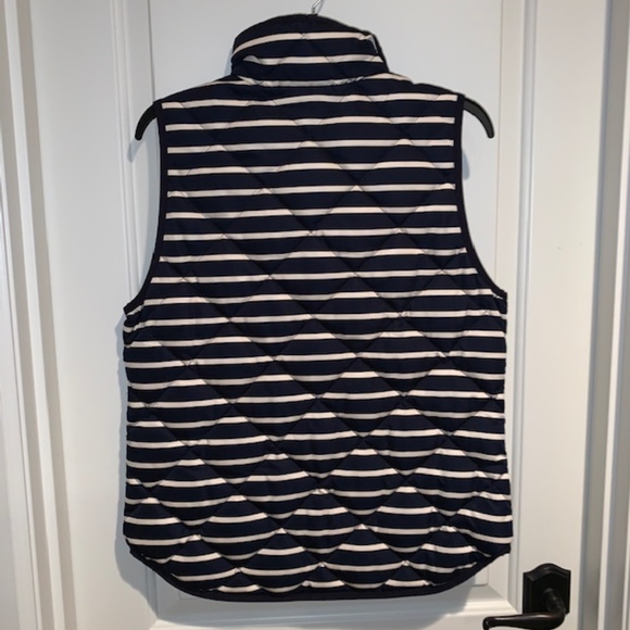 J.Crew Excursion Quilted Vest in Navy Stripe - Picture 3 of 6